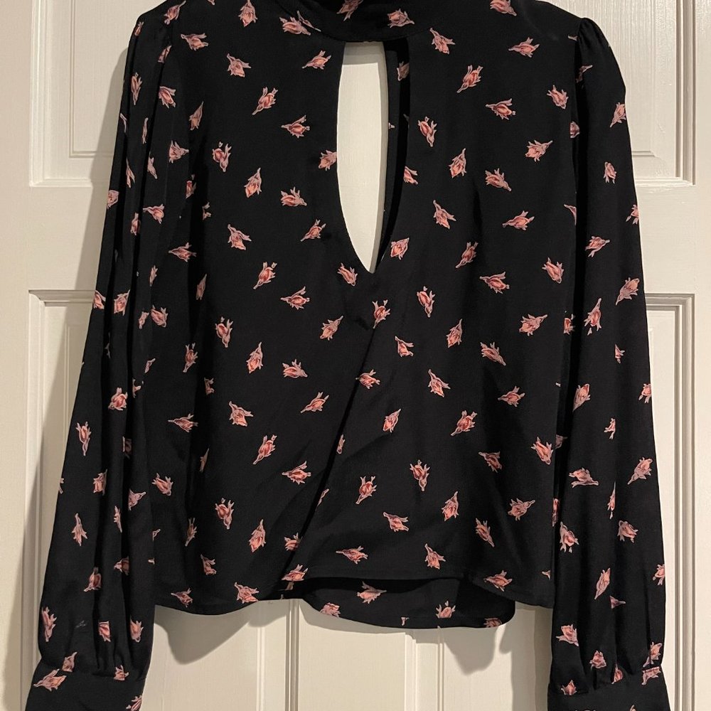 Flynn Skye Long Sleeve Open Back Shirt - Size Small - Picture 2 of 7